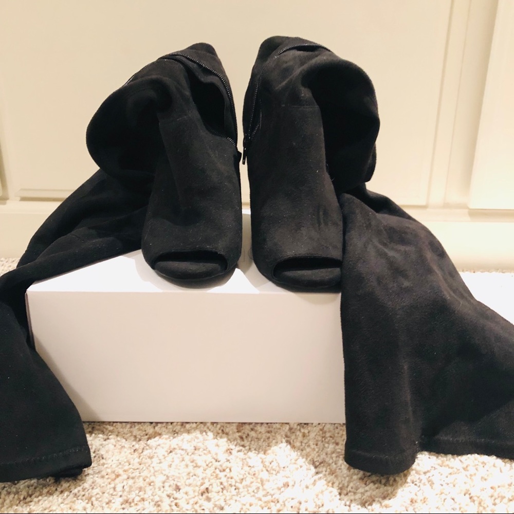 Open Toe thigh high boots